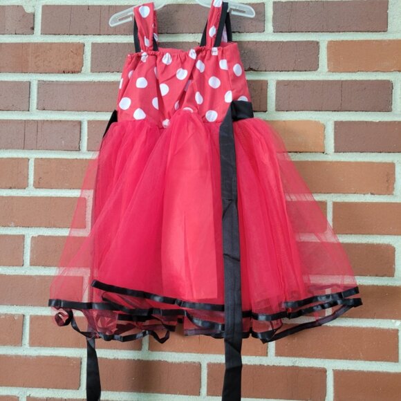 Adorable Black and Red Polka Dot Dress - Girls 2-3T - Picture 3 of 4